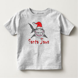 Santa Jaws Shark-jul T Shirt