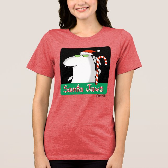 Santa Jaws T Shirt (Framsida)