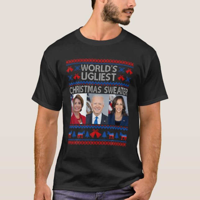 Santa Joe Biden Funny World Ugarly jul Swea T Shirt (Framsida)