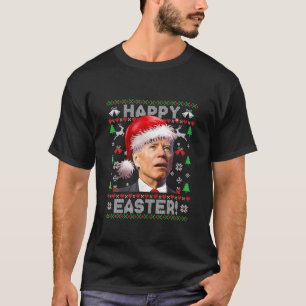 Santa Joe Biden Glad påsk, ugglatt jul, Sverige T Shirt