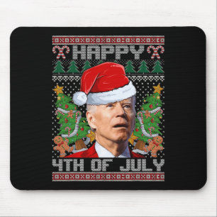 Santa Joe Biden Lycklig 4:e juli Ugly jul Musmatta