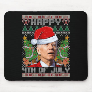 Santa Joe Biden Lycklig 4:e juli Ugly jul Musmatta