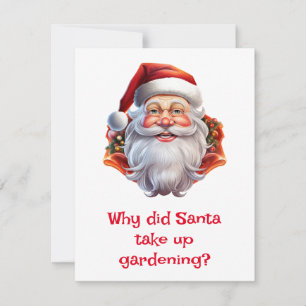 Santa Jokes Julkort