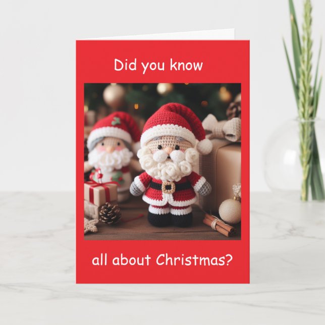 **SANTA JOKESTER" I CHRISTMAS! HELGKORT (Framsida)