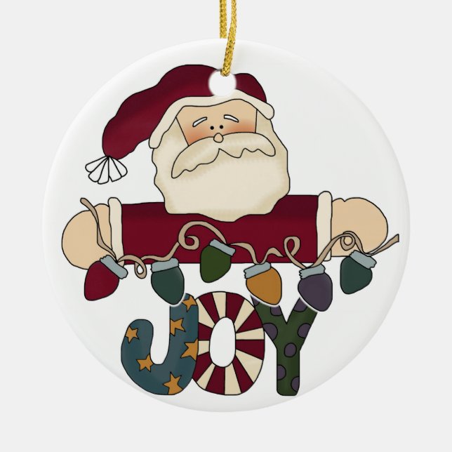Santa Joy Keepsaké Ornament (Framsidan)