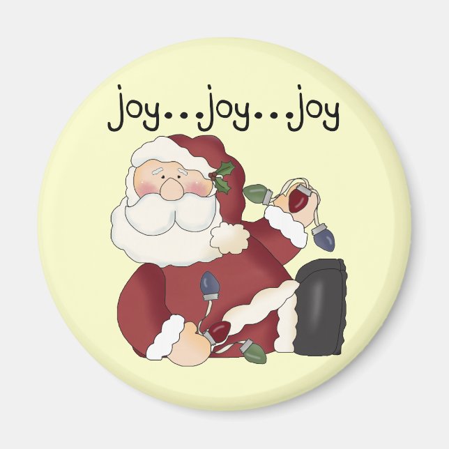 Santa Joy T-shirts och presenter Magnet (Framsidan)