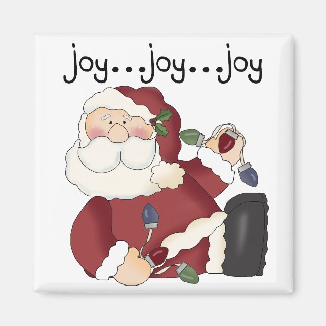 Santa Joy T-shirts och presenter Magnet (Framsidan)