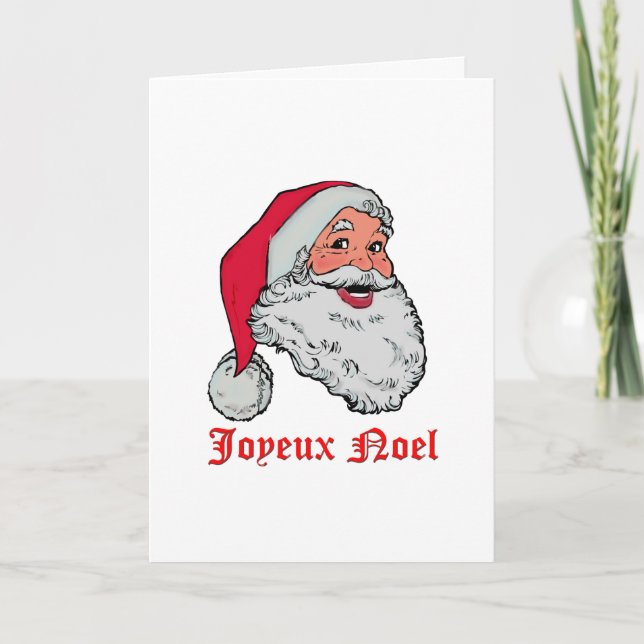 Santa Joyeux Noel Helgkort (Framsida)