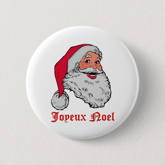 Santa Joyeux Noel knäppas Knapp (Framsida)