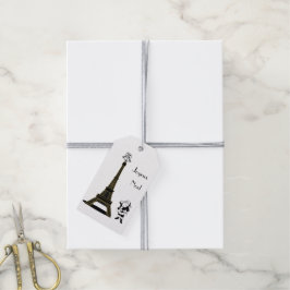 Santa Joyeux Noel Paris Fransk jul Presentetikett