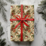 Santa jul Decoupage Vintage Victorian Presentpapper<br><div class="desc">Den här designen kan vara personlig genom att välja det andra alternativet för anpassning. Du kan också överföra till andra objekt. Kontakta mig på colorflowcreations@gmail.com eller använda alternativet chatta överst på sidan om du vill ha den här designen på en annan produkt eller behöver hjälp. Se mer av mina design...</div>
