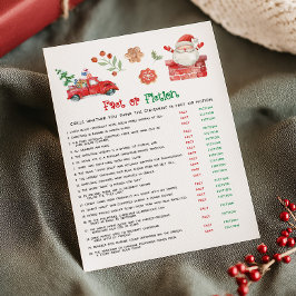 Santa jul fakta eller påhitt spel julkort