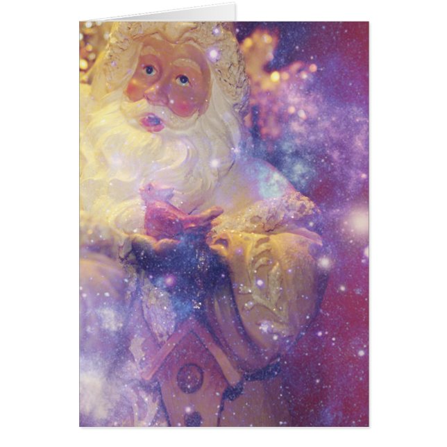 Santa jul hälsningskort (Framsidan)