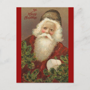 Santa jul helg vykort