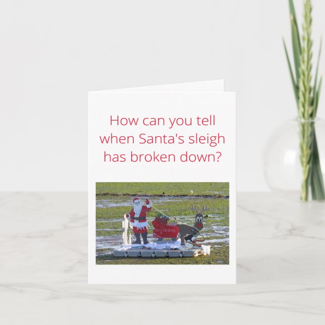 Santa jul kort (Framsida)