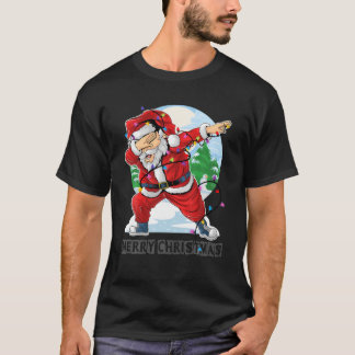 Santa jul Ljus Funny Julgran T Shirt