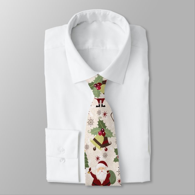 Santa jul Necktie Slips (Bunden)