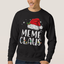 Santa Jul Pajama Shirt, Funny Meme Claus Lång Ärmad Tröja