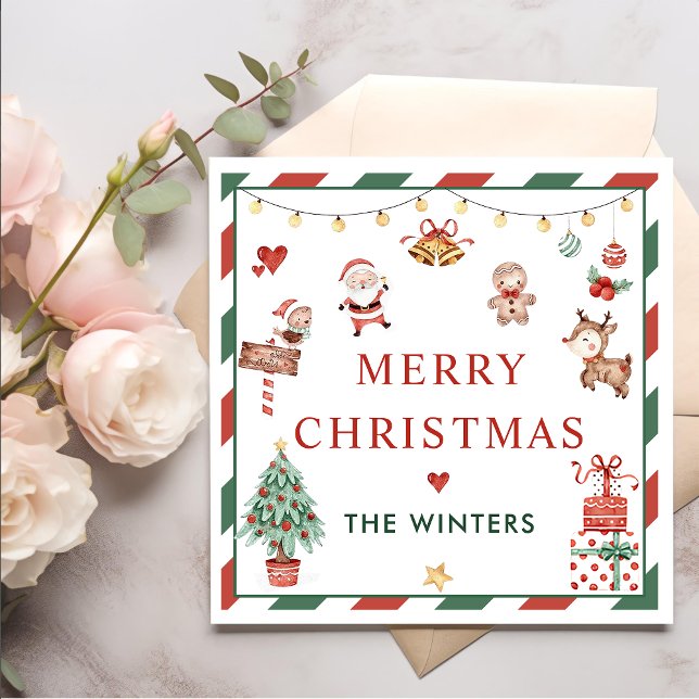 Santa jul Party Pappersservett (Skapare uppladdad)