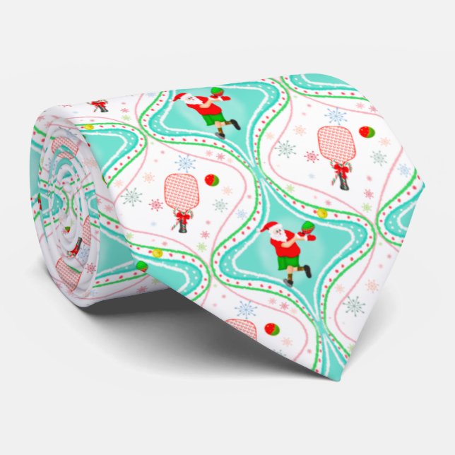 Santa Jul Pickleball Ogee Mönster Slips (Rullad)