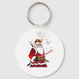 Santa jul Santa Claus japansk konst Samuraj  Nyckelring
