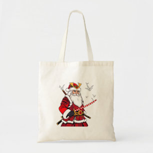 Santa jul Santa Claus japansk konst Samuraj  Tygkasse