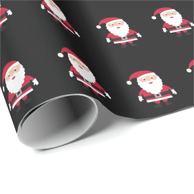 Santa jul som slår in papper presentpapper (Rullad Hörn)