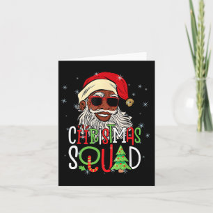 Santa jul Square Black Manar African American P Kort