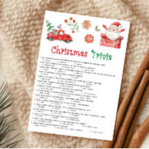 Santa Jul Trivia Spel