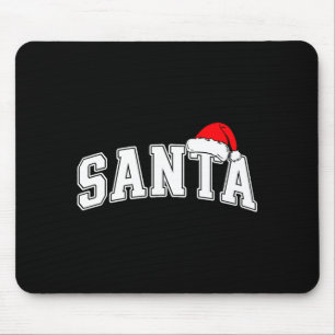 Santa jul universitets text med hatt familj Xmas Musmatta