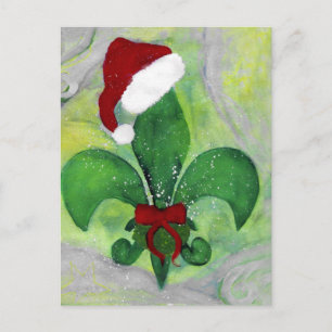 Santa julFleur de lis Semestra kort