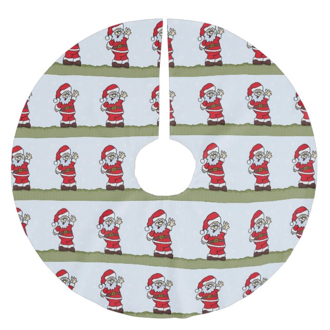 Santa Julgransmatta Borstad Polyester (Framsidan)