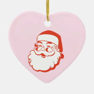 Santa Julgransprydnad Keramik