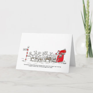 Santa julkort helgkort