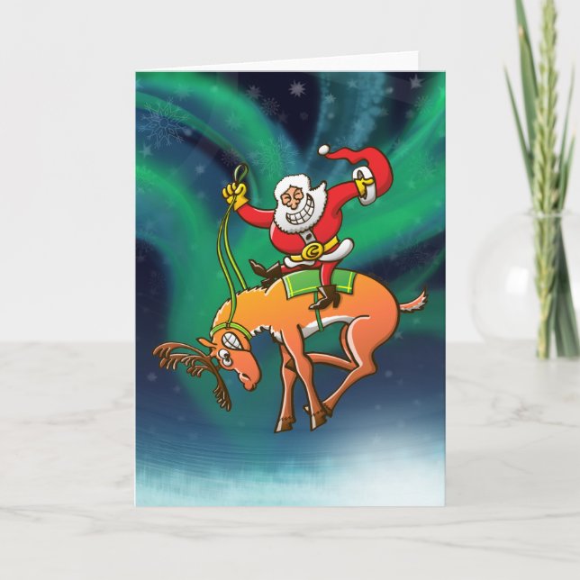 Santa julRodeo Helgkort (Framsida)