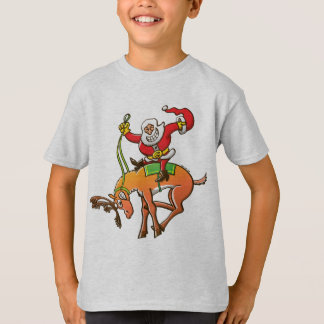 Santa julRodeo T Shirt