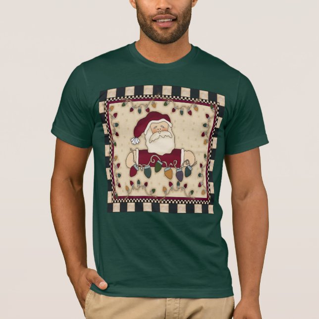 Santa julT-tröja T-shirt (Framsida)