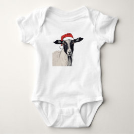 Santa jultomten Goat Santa Hat Helgdag Goat T Shirt