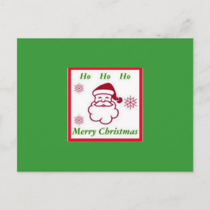 Santa julvykort helg vykort
