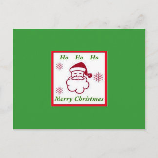 Santa julvykort helg vykort