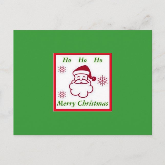 Santa julvykort helg vykort (Framsida)