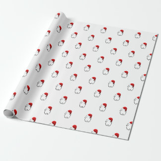 Santa kanin som slår in papper presentpapper