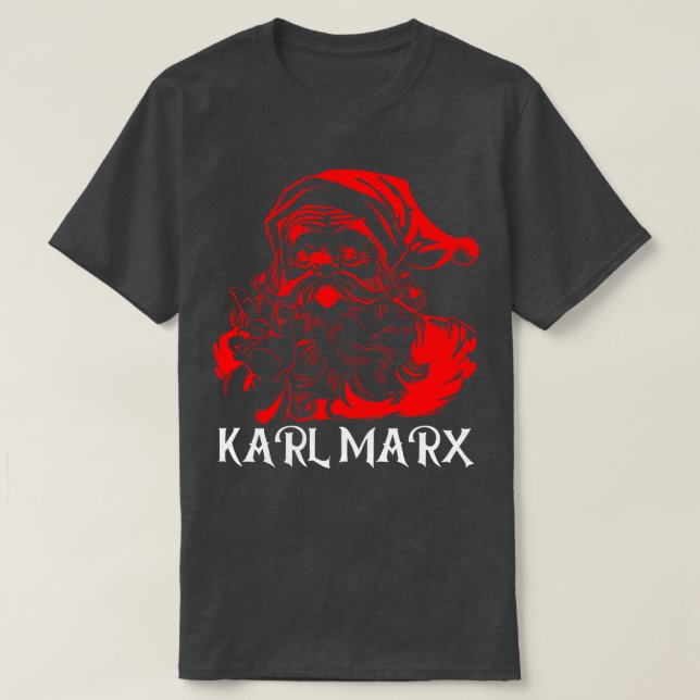 Santa Karl Marx 1 T Shirt (Design framsida)