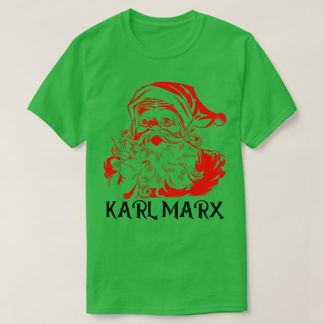 Santa Karl Marx T Shirt (Design framsida)