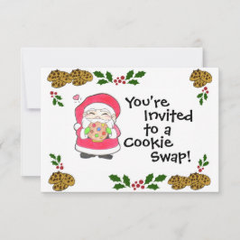 Santa Kärlek Cookies-inbjudan Inbjudningar