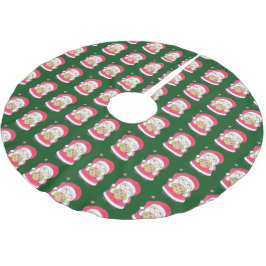 Santa Kärlek Cookies Julgran Skirt Julgransmatta Borstad Polyester