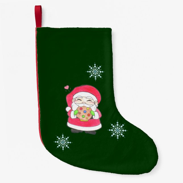 Santa Kärlek Cookies Liten Julstrumpa (Framsidan)