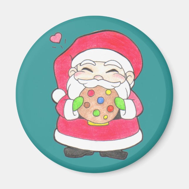 Santa Kärlek Cookies Magnet (Framsidan)