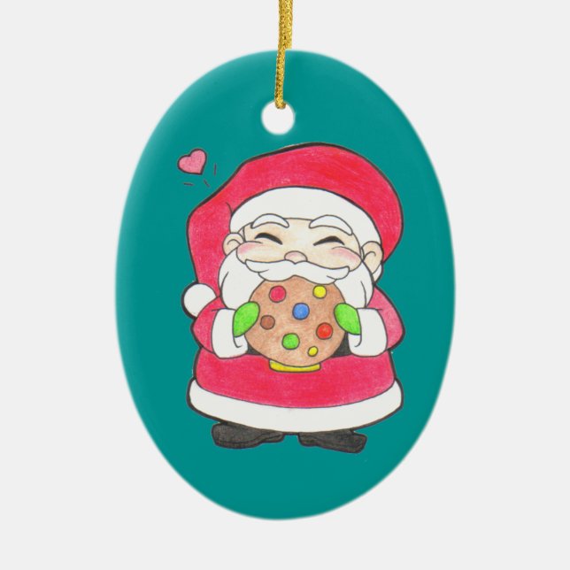 Santa Kärlek Cookies Ornament (Framsidan)
