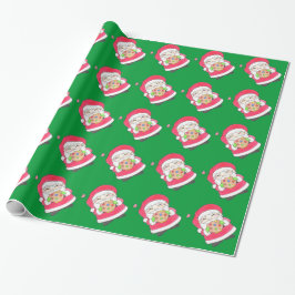 Santa Kärlek Cookies Wrapping Papper Presentpapper